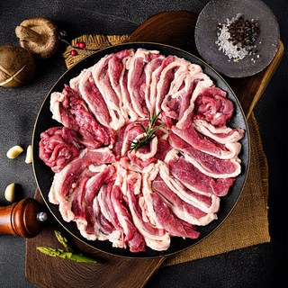 국내산 유황먹인 오리고기 생 오리 슬라이스, 1개, 500g