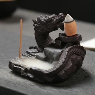 F 2023 핫 드래곤 향 버너 연기 역류 최고의 콘 홀더 미니 사무실 책상 집 장식 찻집, 6.Dragon Burner