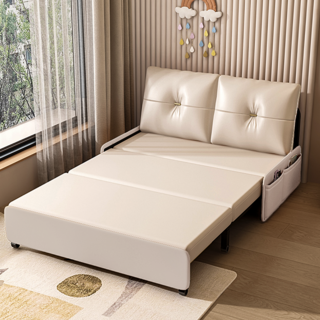 히티야 럭셔리 소파베드 소파 베드 설치 필요 없음 1인용 2인용, 화이트