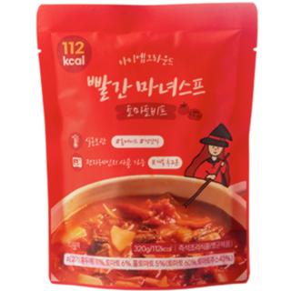 아이엠그라운드 실온보관 빨간 마녀스프 디톡스 7일 해독 다이어트 식단관리 토마토 비프 스튜 한끼 아침식사대용 환자 회복식 변비 식이섬유 야채스프, 320g, 7개