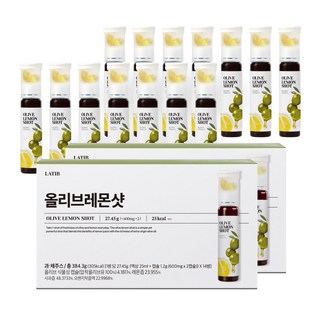 [라티브] 올리브레몬샷 올레샷 유기농 엑스트라버진 올리브오일 캡슐, 28개, 25ml