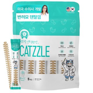 닥터페트라 반려묘 양치고민엔 캣즐 고양이껌 고양이간식, 닭고기맛, 35g, 1개