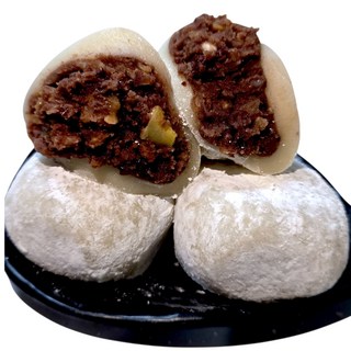 쫀득한 국산찹쌀 견과류 찹쌀떡 [흰 영양모찌 100g 20알], 2kg, 1박스