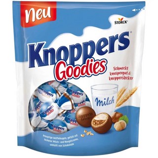 노퍼스 굿디스 knoppers goodies 밀크 초콜릿 봉봉 크리스피 웨이퍼 볼 23개입 180g (3팩), 3개