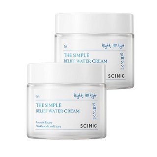 더 심플 릴리프 수분 크림 1+1, 80ml, 2개