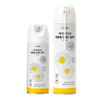 바이오미스트 내츄럴 인섹트 킬라 홈 에어로솔 살충제 스탠다드 무향, 800ml, 3개