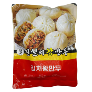 [전설의왕만두 공식몰] 김치 왕 만두, 2개, 750g