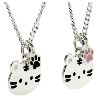 925 실버 순은 베이비 호랑이 은 미아방지 목걸이