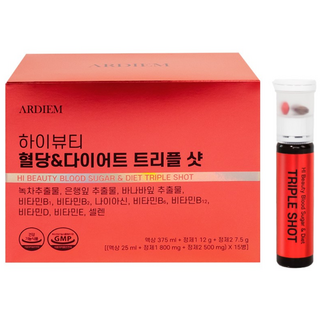 아르디엠 하이뷰티 혈당 & 다이어트 트리플샷 이뮨비타민 25ml x 15병, 1박스, 15회분
