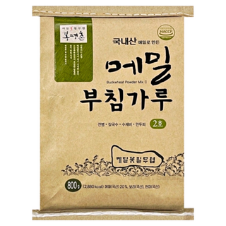 봉평촌 메밀부침가루 2호 800g 국산메밀사용, 3개