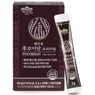 [본사직영] 혜민원 후코이단 프리미엄 60g 1개월분 국내산 미역귀 황산기 분말 스틱 TV홈쇼핑, 30개, 2g