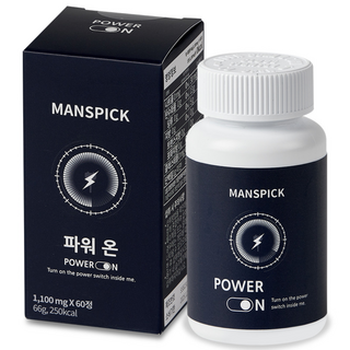 [공식몰]맨즈픽 파워온 류신 마카 아르기닌 남성활력 스태미너 솔루션, 60정, 1개