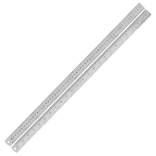 스텐 직자 600mm 철자 스틸자 A타입 60cm - 두께 0.35mm, 2개, 실버