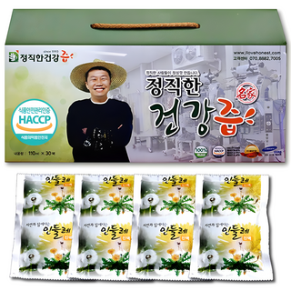 정직한건강즙 100% 국내산 정직한 흰민들레즙, 110ml, 60개