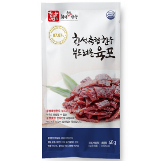 횡성축협한우 부드러운 육포, 40g, 10개