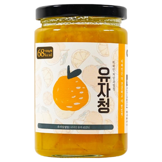 티바인 고흥 저당 알룰로스 수제 유자차 유자청, 3개, 1개입, 450g