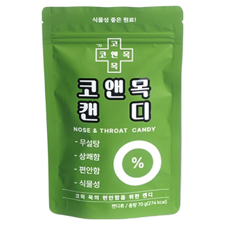[코앤목 캔디] 코 목 기관지를 위한 무설탕 캔디, 20개, 3.5g