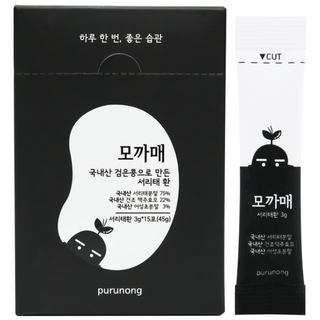 푸르농 모까매 맥주효모 서리태 검정콩환 15p, 45g, 1개