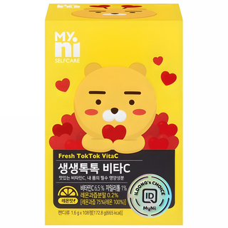 Myni Kakao Friends聯名維他命C口含錠, 108顆, 1盒