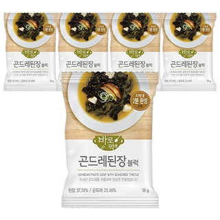 곤드레 된장국 간편국 동결건조 블럭 국, 18g, 10개