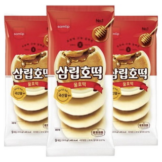 옛날꿀호떡(9입) 3봉, 3개, 513g