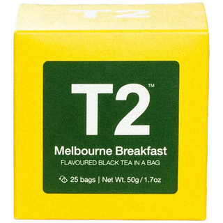 T2 멜버른 블랙퍼스트 티백, 25개입, 1박스, 50mg