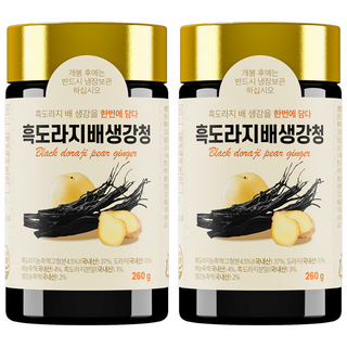 한보감 흑도라지배생강청, 2개, 1개입, 260g