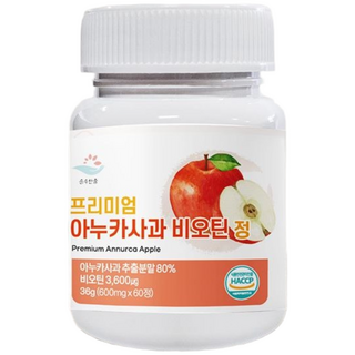 식약청 인증 고함량 아누카 사과 추출 분말 가루 맥주효모 비오틴 100% 프로시아니딘 b2 이탈리아 산 프리미엄 아누카 사과 추출 분말 물 비오틴 약 효능 정 100% 추천 식약청, 120정, 1개