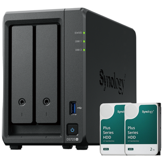 시놀로지 NAS DS725+ Ryzen 2베이 4TB 업무용 공유서버 초기설정 원격지원