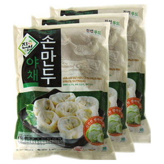 고기가 없는 웰빙 채식 비건 냉동 만두 야채 손만두, 1.4kg, 3개
