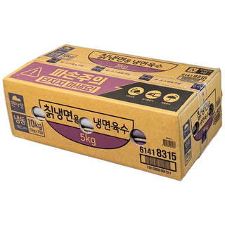 면사랑 칡냉면용 육수 진한 냉동 고기육수 전문점용 대용량, 2개, 5kg