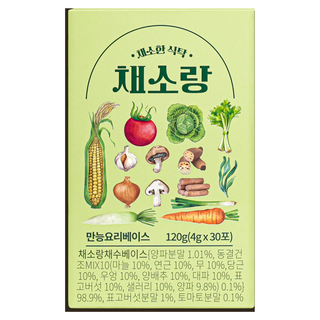 맛스터 채소랑 1BOX(30개입) 채소육수 만능육수 천연조미료, 1개, 120g