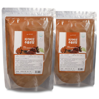 차가버섯추출분말 500g HACCP 인증제품, 2개