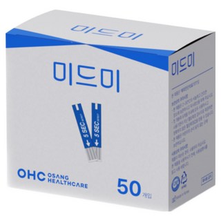 오상헬스케어 미드미 개인용혈당시험지, 1개, 50매입