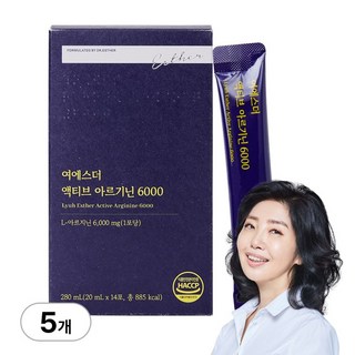 [본사직영] 여에스더 액티브 아르기닌 6000, 5개, 14회분