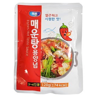 푸른 매운탕용양념 120gX10ea (각) / 밀키트포장 만능탕요리 매운탕소스 국물, 120g, 10개