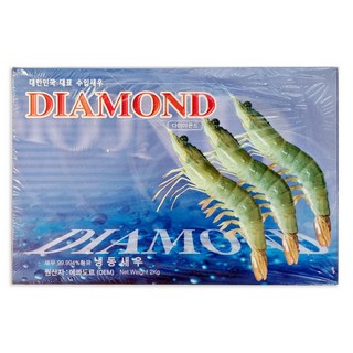 다이아몬드 에콰도르 냉동 흰다리 새우 2kg 40/50 (80~100마리), 1팩