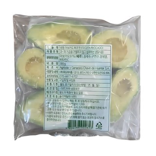 준스팜 푸드야 냉동 아보카도 하프, 3개, 300g