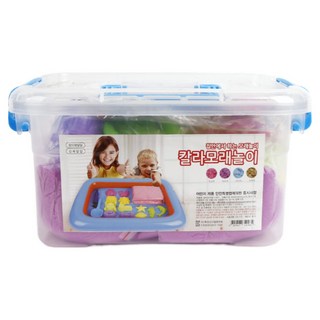 모래놀이 칼라모래놀이세트1kg 다양한 찍기틀, 보라색모래놀이, 1kg, 1개
