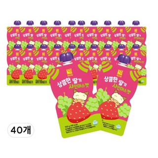 파르팜 상큼한 딸기 샤인머스캣 샤베트, 40개, 100ml