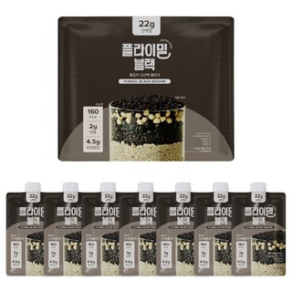 플라이밀 단백질 쉐이크 파우치 블랙 7p, 7개, 45g