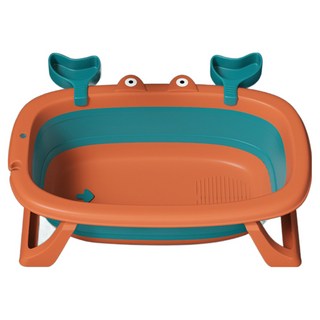에이치앤아이 반려동물 강아지 접이식 욕조 이동식욕조, (PUP-67OR)오렌지, 1개