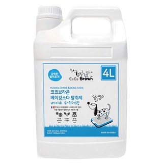 코코브라운 애완용 베이킹소다 탈취제 베이비파우더향, 4L, 1개