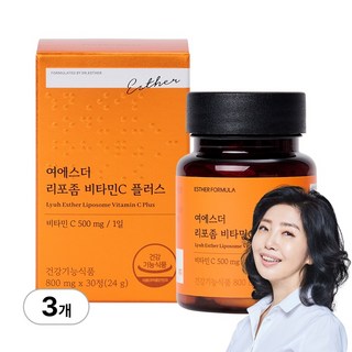 [본사직영] 여에스더 리포좀 비타민C 플러스 국민영양 프로젝트 (보틀), 3개, 30정