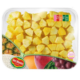 [델몬트] 컷팅 파인애플 골드파인청크 (2kg), 1개, 2kg