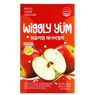 위글리염 혈당관리 애플사이다비니거 애사비 젤리 구미 혈당영양제, 1개, 280g
