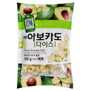 아보카도 다이스 500g 냉동아보카도 냉동과일, 1개
