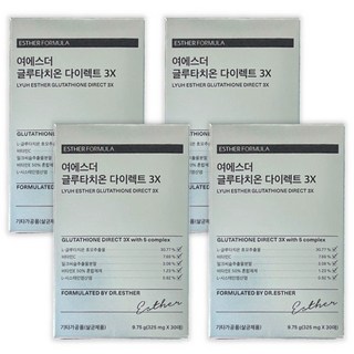 여에스더 글루타치온 다이렉트 3X 30매, 9.75g, 4박스