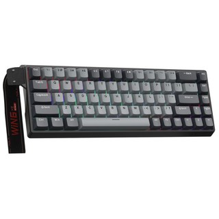 AULA WIN 68HE PRO MAX 마그네틱 축 게이밍 키보드 유선, RGB Wired, WIN 68HE PRO dark+light gray