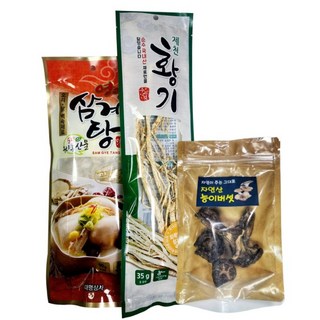 한우물 약재 능이백숙 삼계탕 재료 세트 능이10-30, 135g, 1개